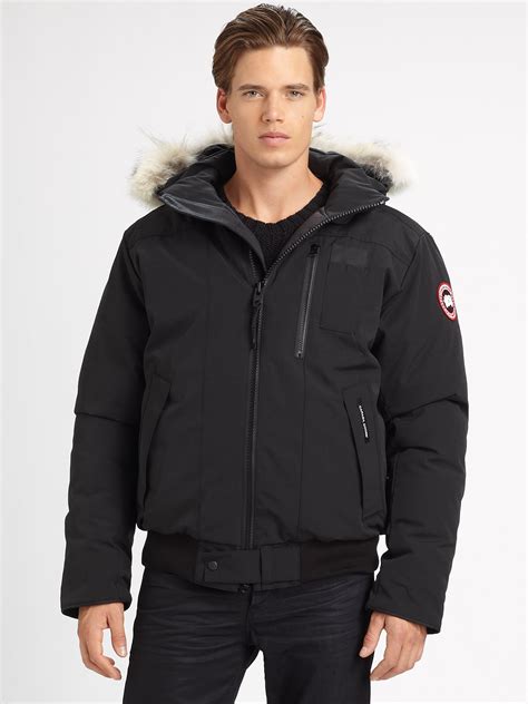 canada goose bomber jacket men's